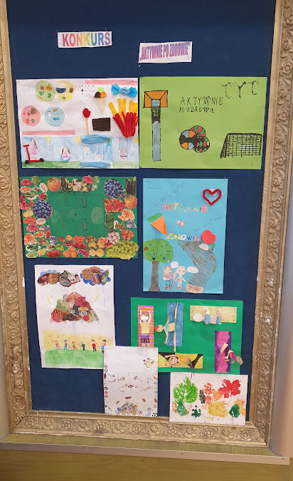 Szkolny konkurs plastyczny pt.,,Aktywnie po zdrowie”. Rozstrzygnięty:)