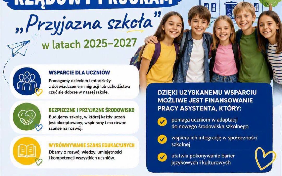 Rządowy Program Wyrównywania Szans Edukacyjnych Dzieci i Młodzieży „Przyjazna szkoła” na lata 2025–2027